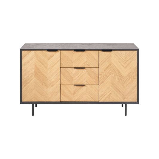 Hailee Pine Wood 2 Door 3 Drawer Sideboard