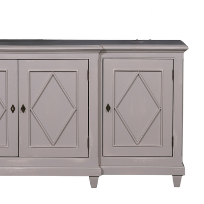 Elden Distressed Grey Mahogany Classical Sideboard