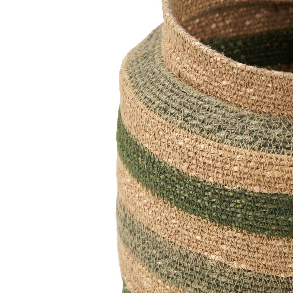 Seagrass Stripe Round Basket