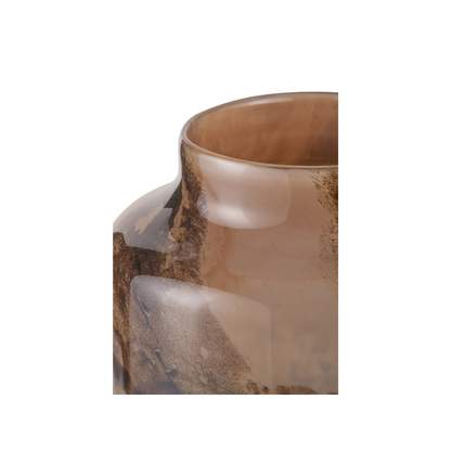 Cerdanya Brown and Beige Glass Vase