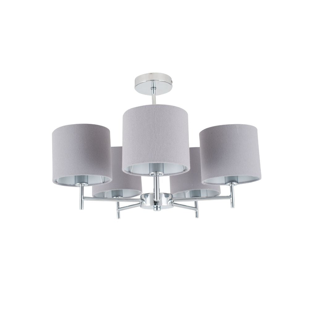 Plaza Linen 5 Arm Pendant