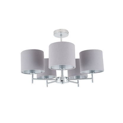Plaza Linen 5 Arm Pendant