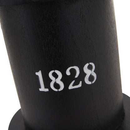 Gibson Pine Wood White Lantern Table Lamp