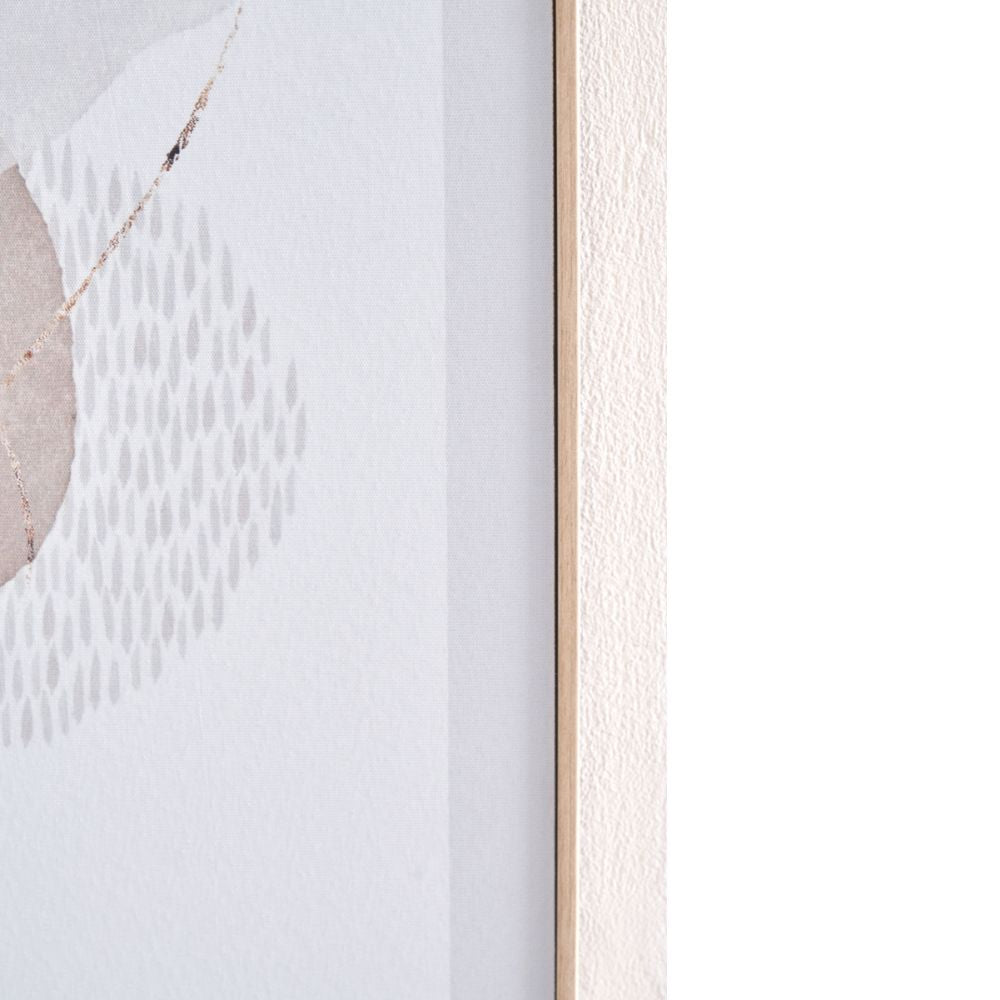 Canvases Natural Abstract with Natural Frame (Set of 2)