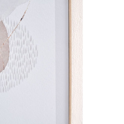 Canvases Natural Abstract with Natural Frame (Set of 2)