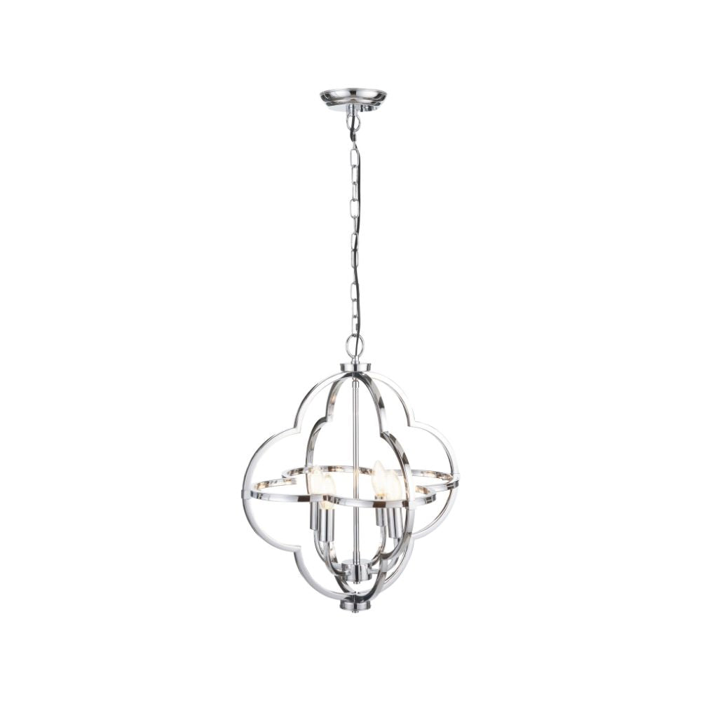 Amine 4 Light Fleur De Lys Pendant