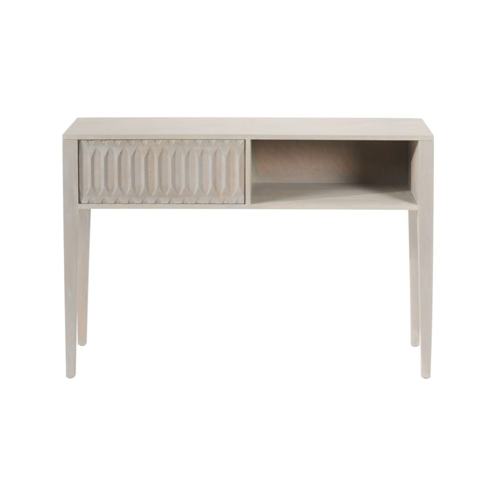 Khao Mango Wood 1 Drawer Console Table
