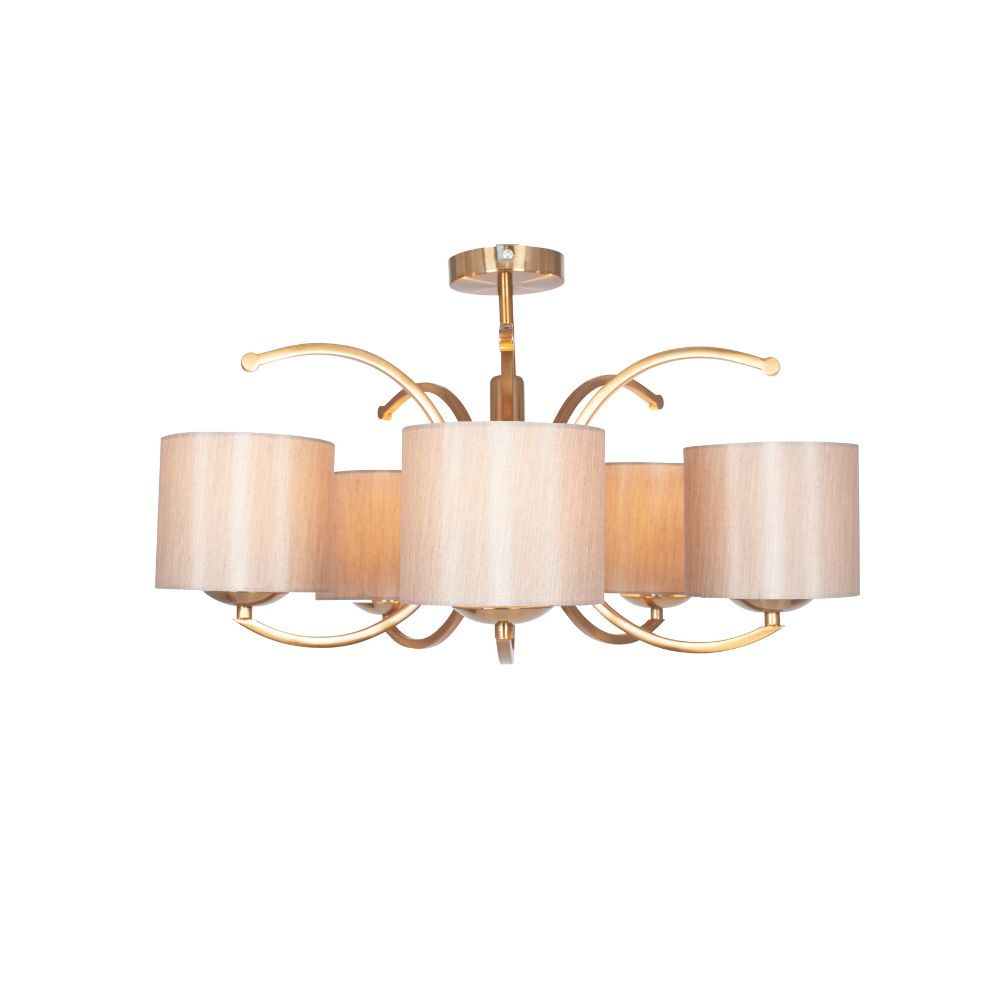 Arcadia 5 Arm Semi Flush Pendant