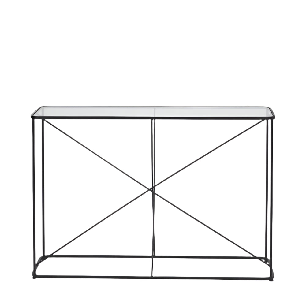 Roxy Glass Console Table