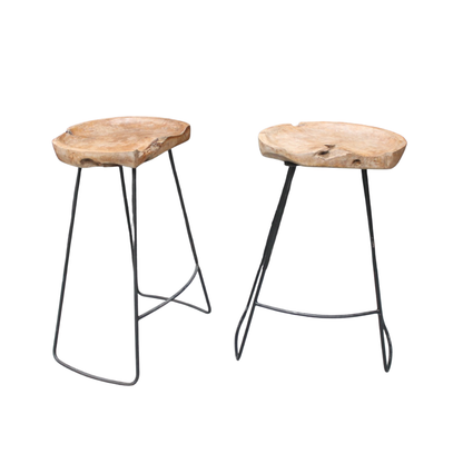 Teak 69cm Bar Stool