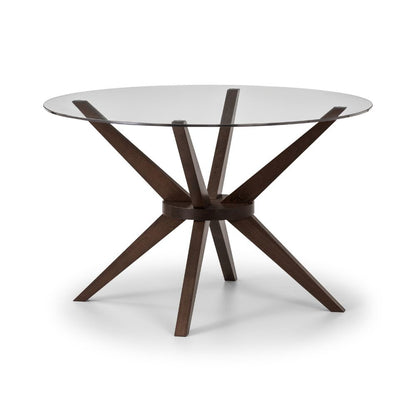 Chelsea 120cm Round Glass Dining Table
