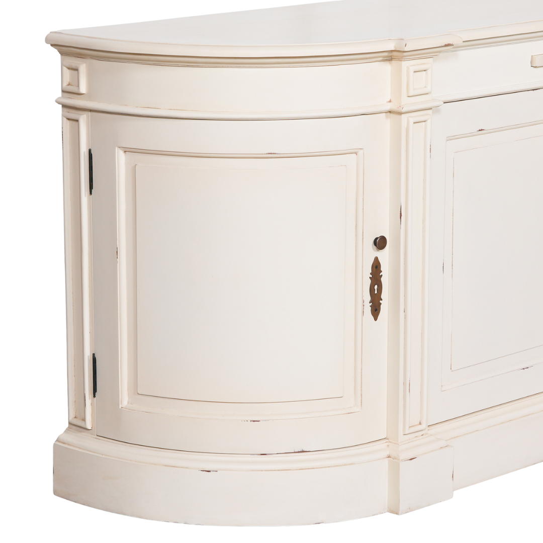 Elden Distressed Mahogany Large Buffet Sideboard