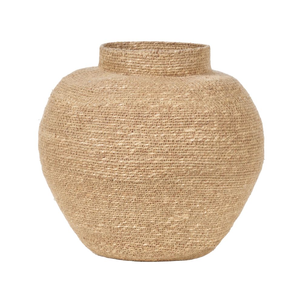 Seagrass Natural Urn Shaped Basket