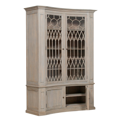 Arbouré White Cedar Concave Display Cabinet