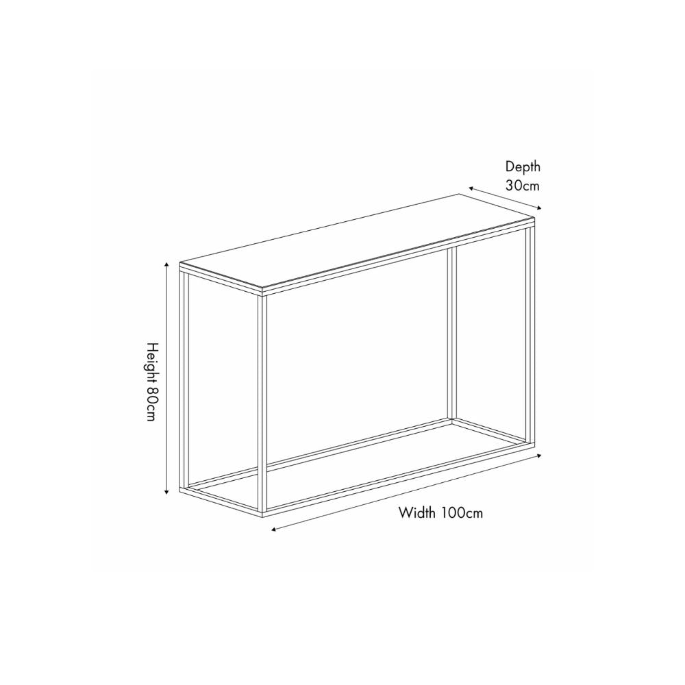 Kalani White Marble Console Table
