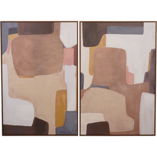 Modern Abstract  Wall Art (Set of 2)