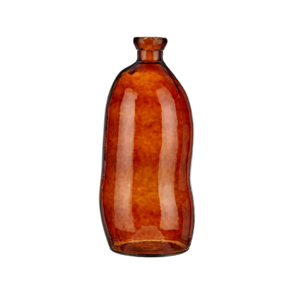 Organic Shaped Recycled Glass Tall Vase