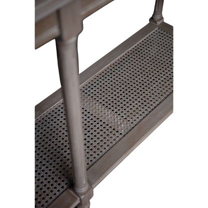 Serene Rattan Large Console Table