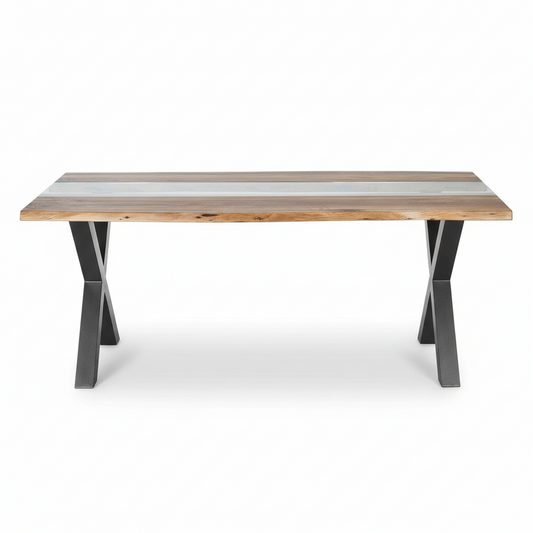 Live Edge Acacia Wood River Dining Table