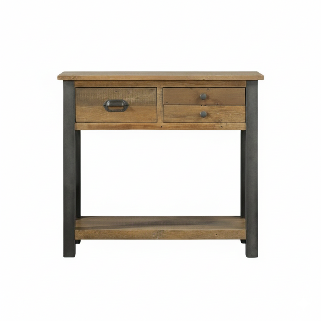 Urban Elegance - Reclaimed Wood Small Console Table