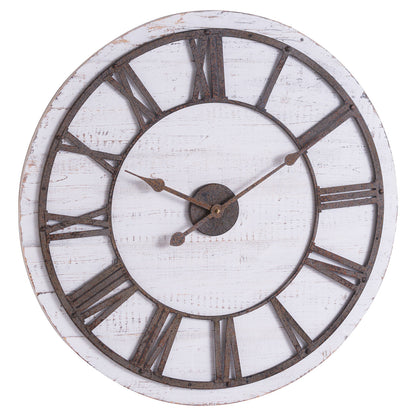 Rustic Wooden Wall Clock