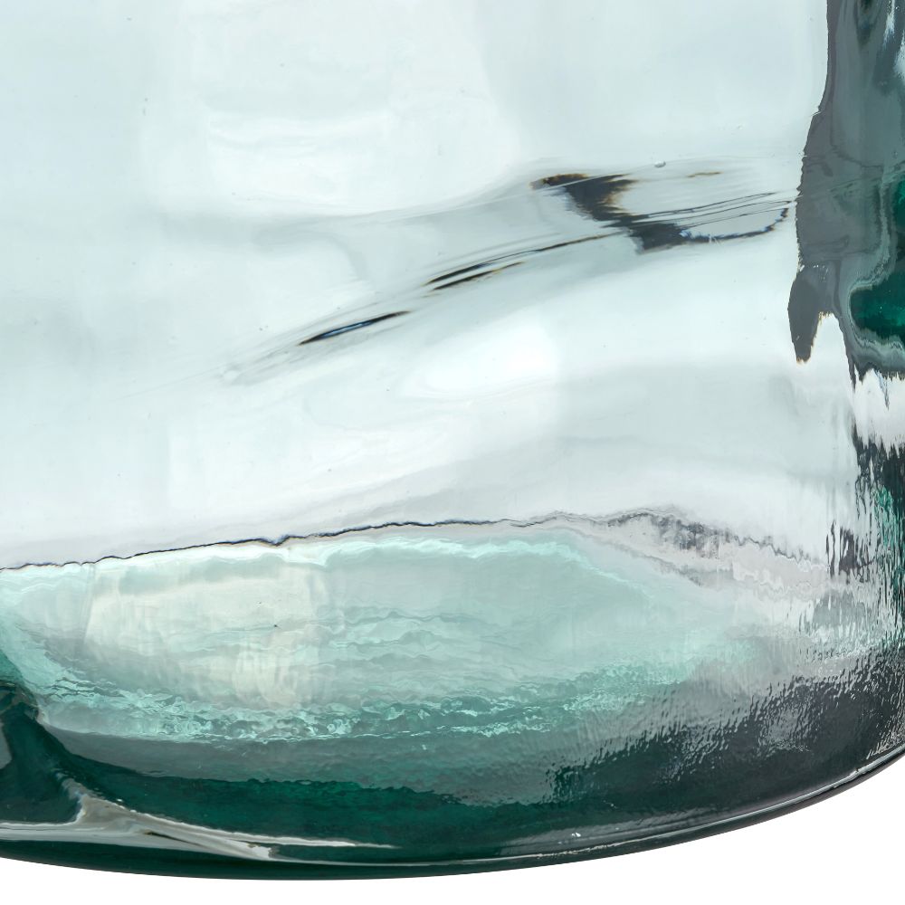 Recycled Glass Forest Green Bottle Vase