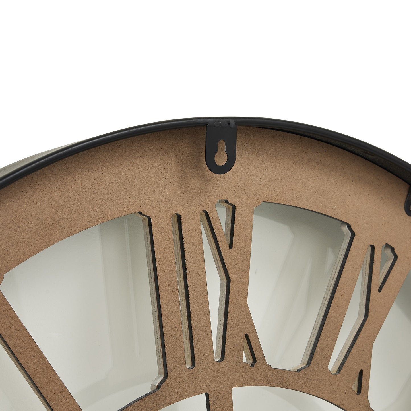Skeleton Black Framed Wall Clock