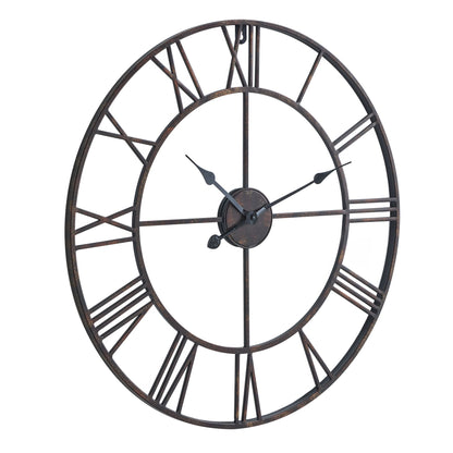 Skeleton Bronze Wall Clock