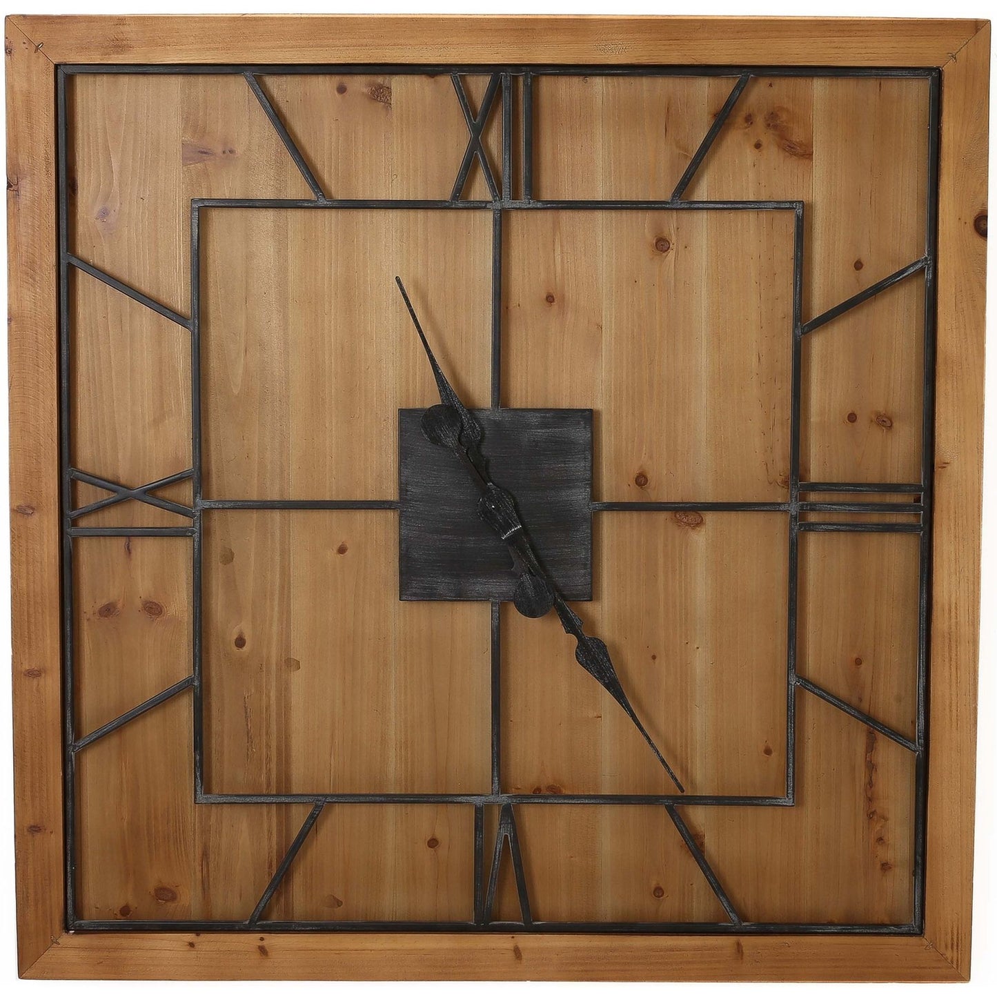 Williston Wooden Square Wall Clock