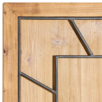 Williston Wooden Square Large Wall Clock