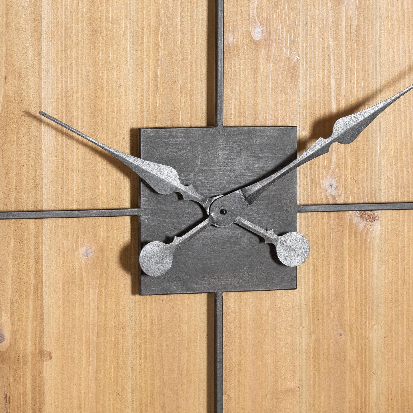 Williston Wooden Square Large Wall Clock