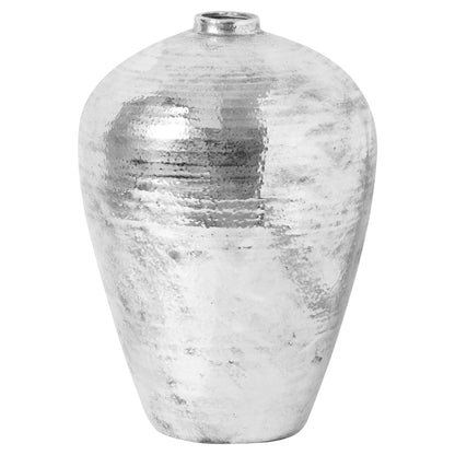 Hammered Silver Astral Large Vase