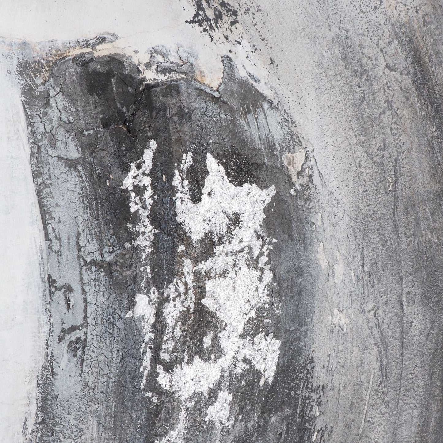 Galaxy Silver And Grey Hand Painted Canvas Wall Art