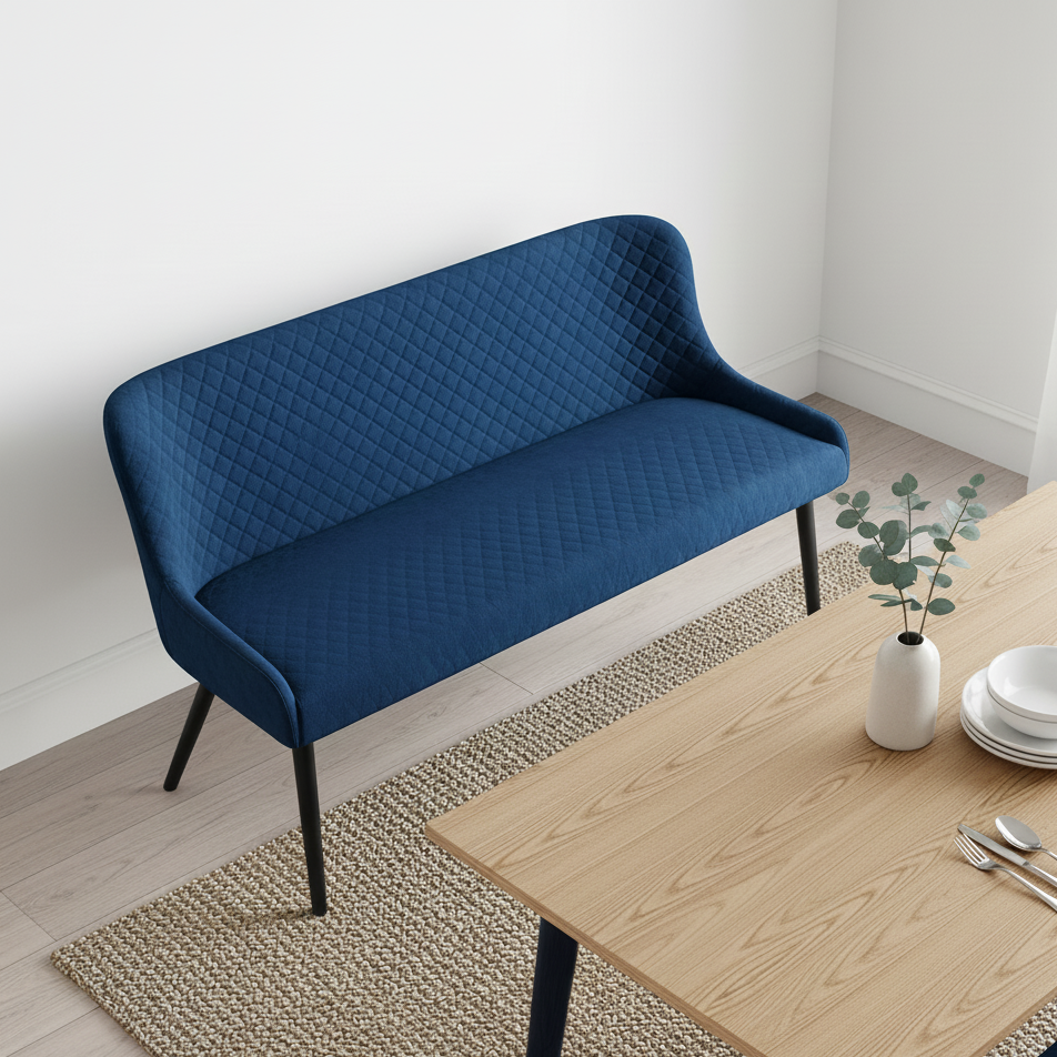 Luxe High Back Dining Bench