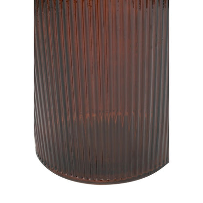 Recycled Glass Ribbed Vase Tall