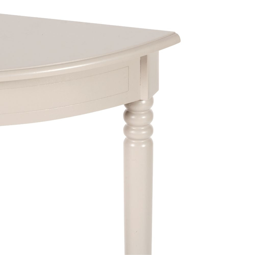 Heritage Pine Wood Half Moon Console Table
