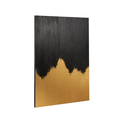 Frameless Canvas Black or White and Gold Abstract