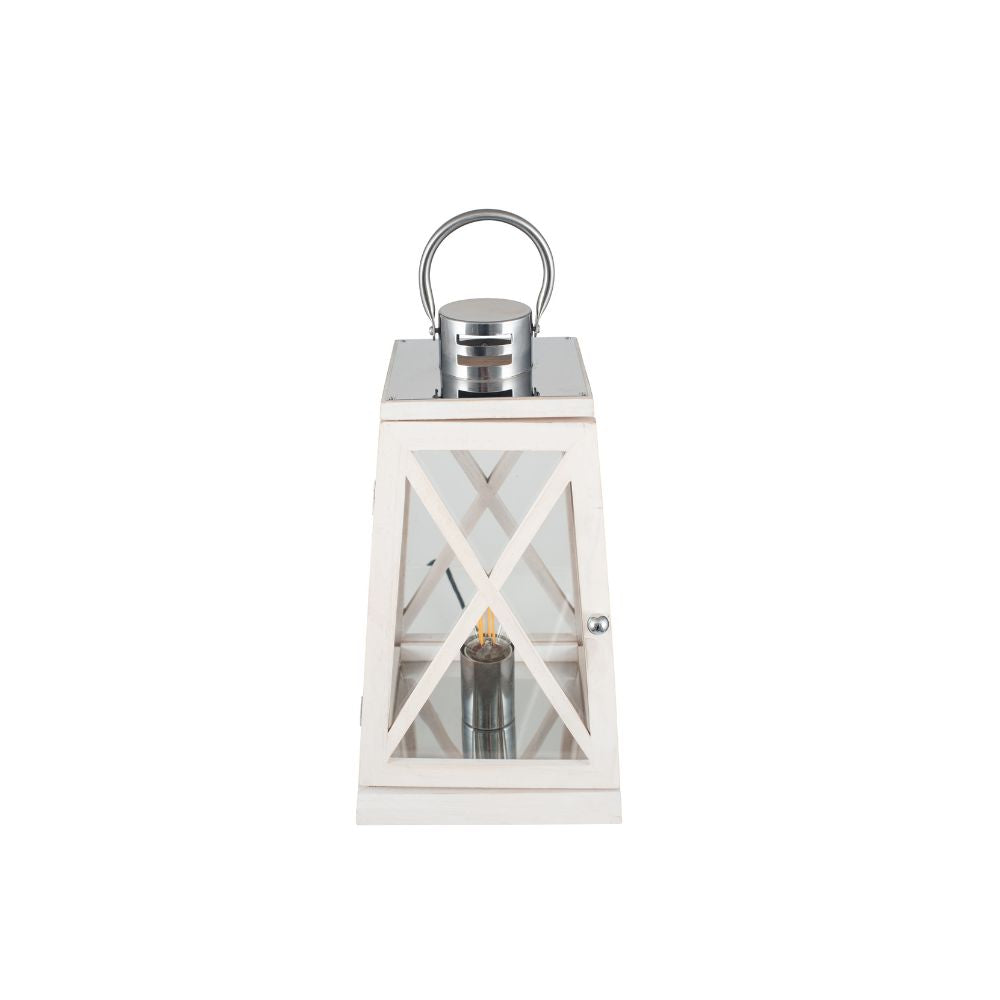 Devon Chrome Lantern Table Lamp