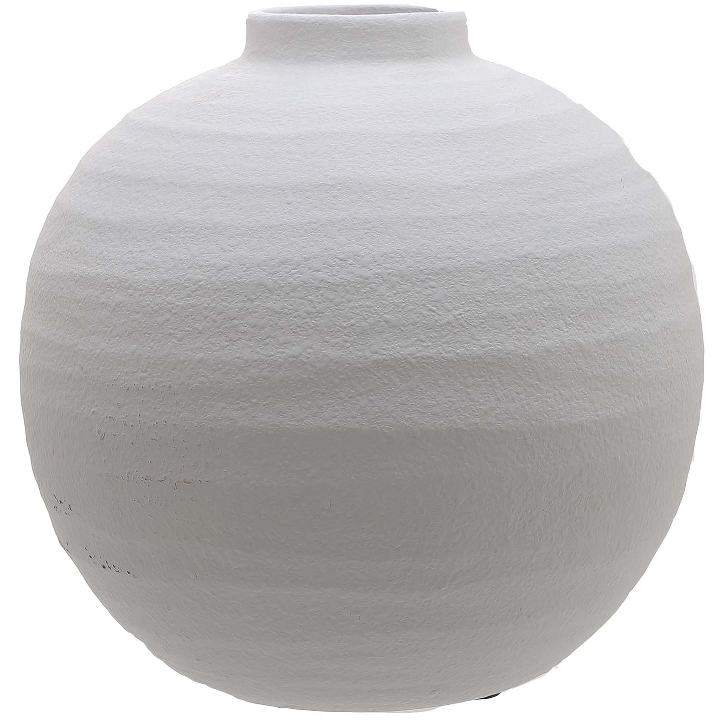 Tiber Ceramic Matte White Vase