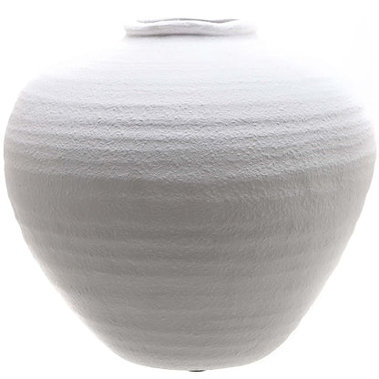 Regola Ceramic Matte White Vase