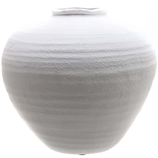 Regola Ceramic Matte White Vase
