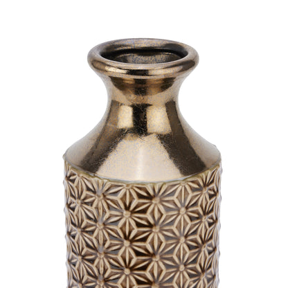 Seville Caramel Fluted Vase