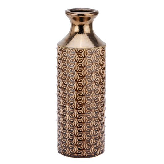 Seville Caramel Fluted Vase