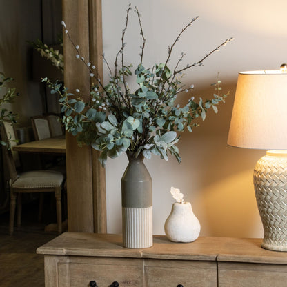 Mason Ceramic Ellipse Grey Tall Vase