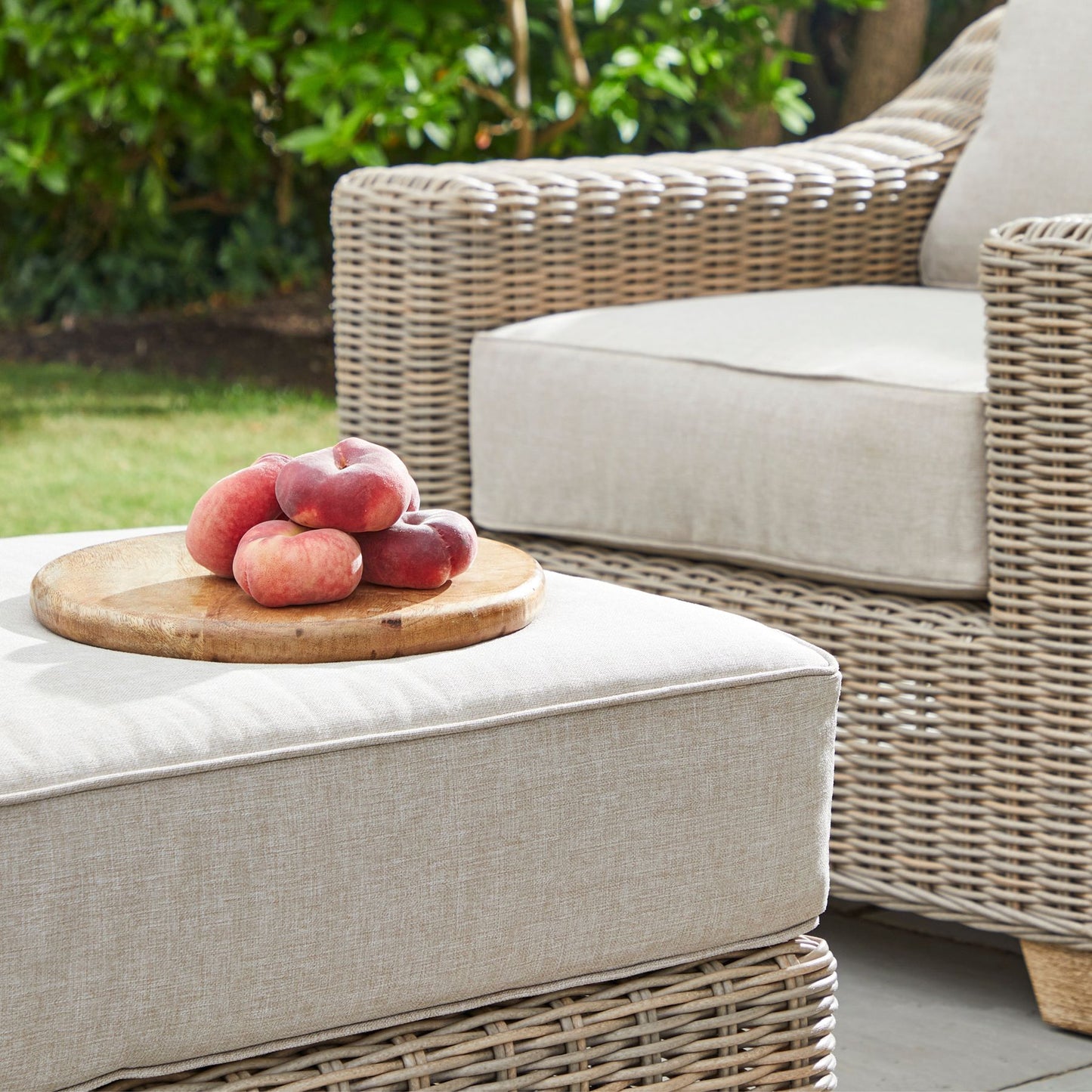 Capri Outdoor Foot Stool