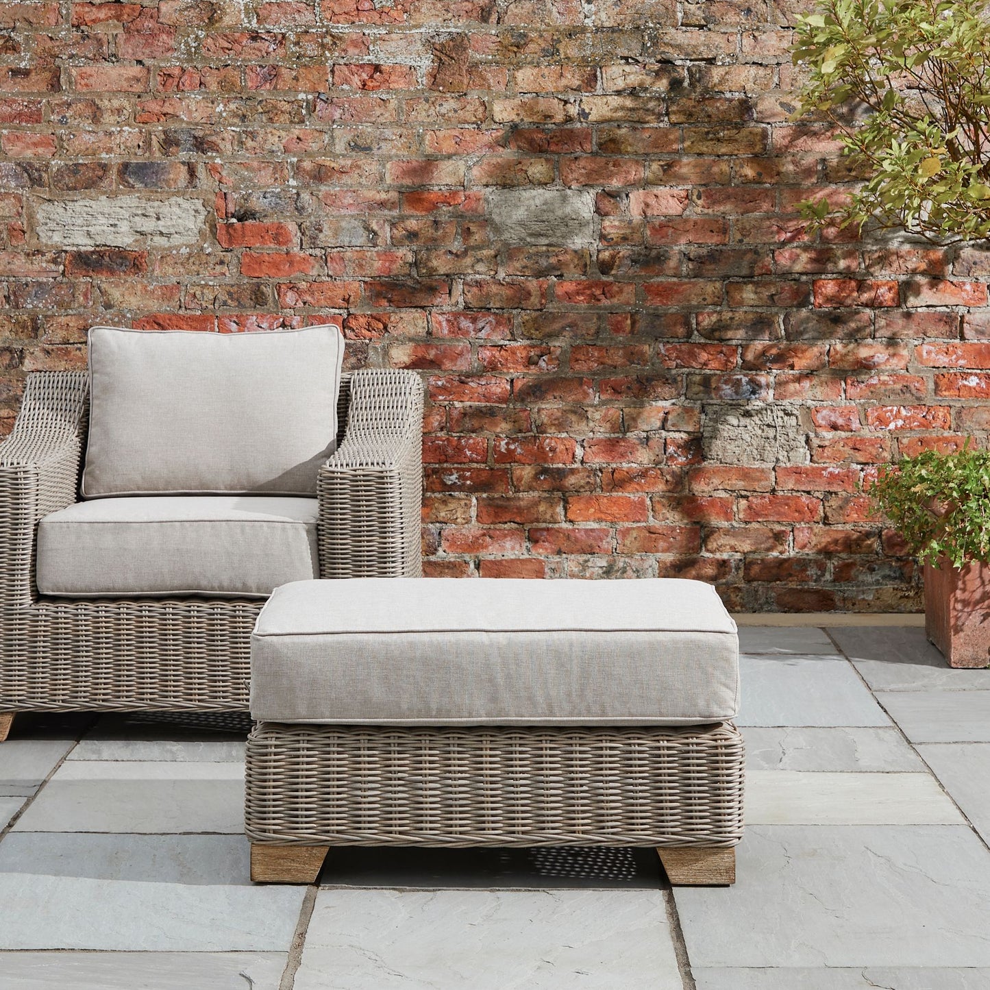 Capri Outdoor Foot Stool