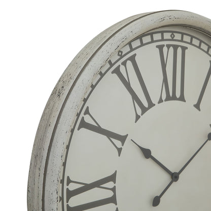 Embossed With Glass Wall Clock