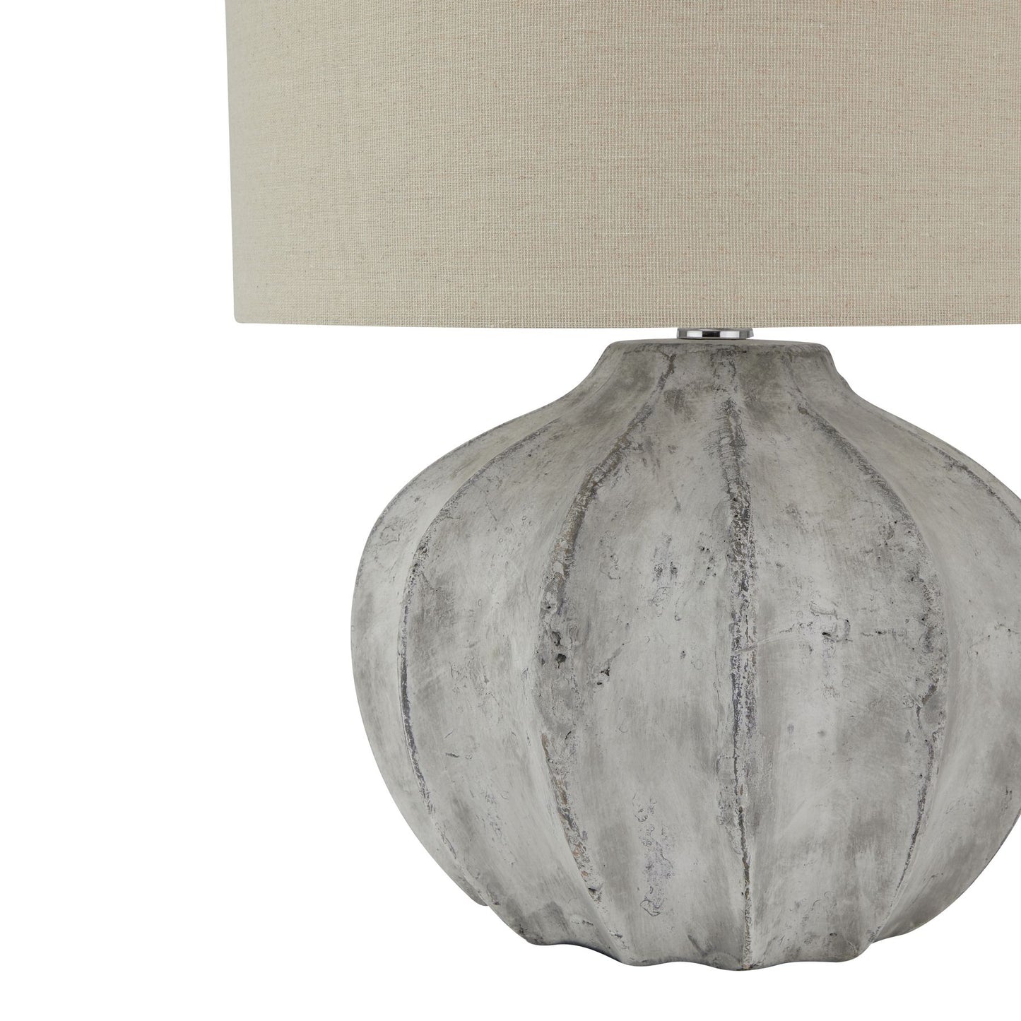 Darcy Antique White Flute Table Lamp