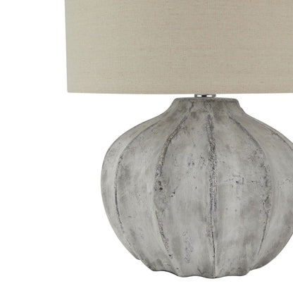 Darcy Antique White Flute Table Lamp