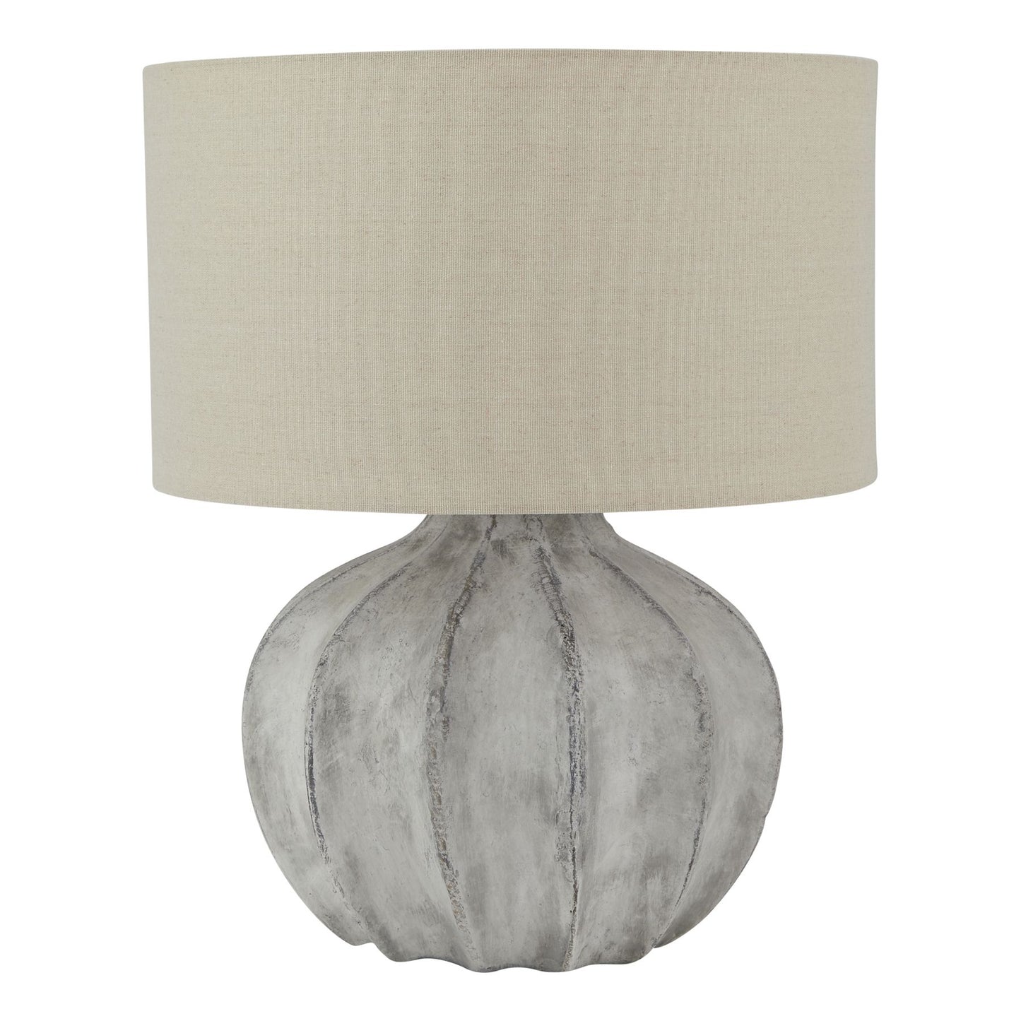 Darcy Antique White Flute Table Lamp